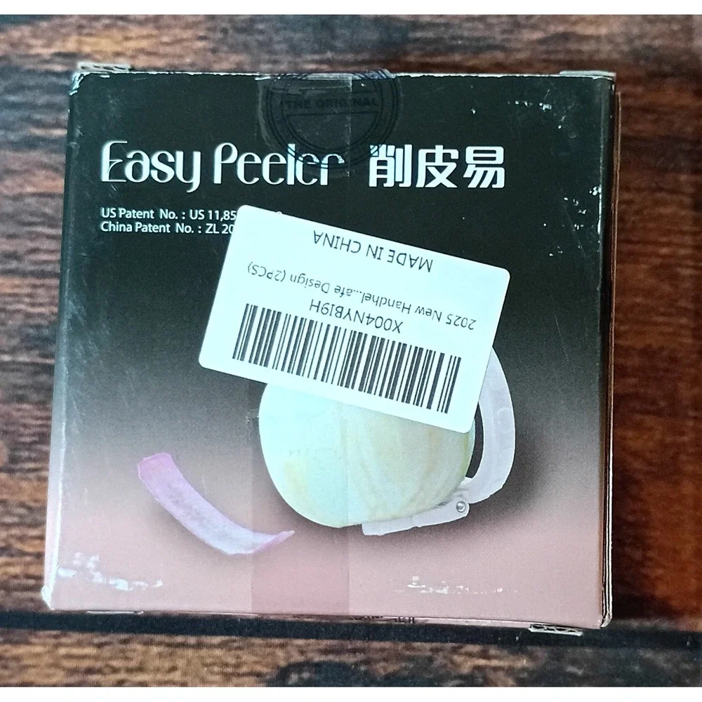 Easy Peeler Handheld‎ Fruit Vegetable Peeler 2 Pack White Patented Design NEW